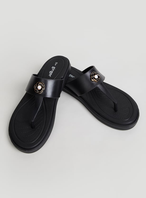 GINGER Metal Accent Sandals