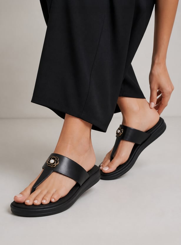 GINGER Metal Accent Sandals