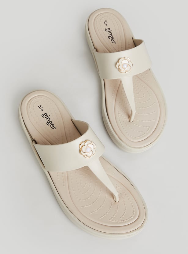 GINGER Metal Accent Sandals