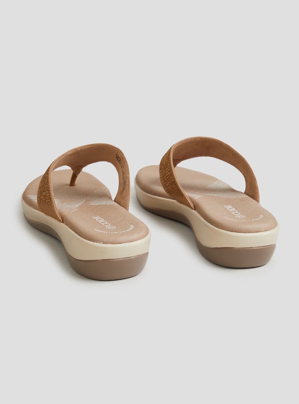 CODE Embellished Thong Sandals
