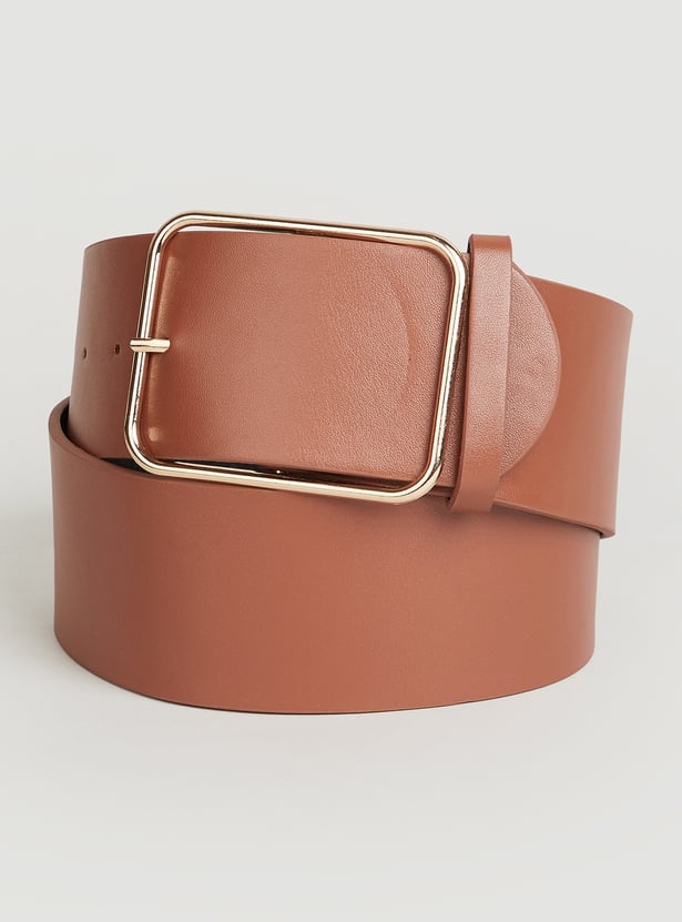 GINGER Solid Leather Belt