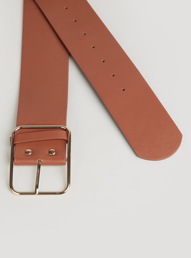 GINGER Solid Leather Belt