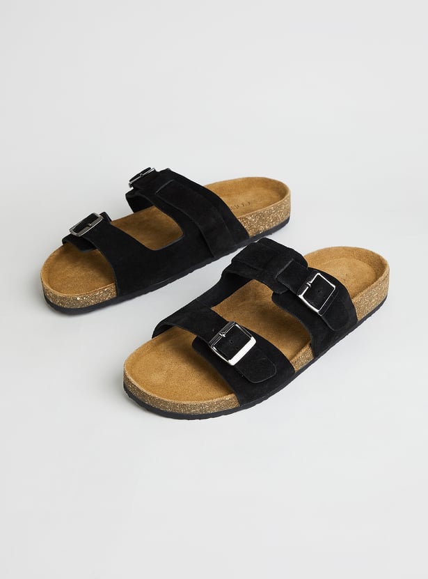 CODE Open-Toe Double Buckle Sandals