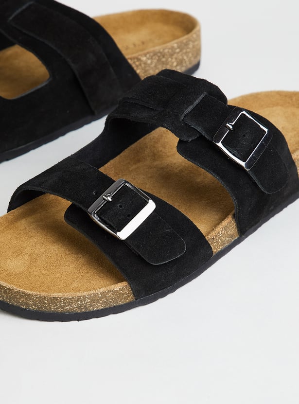 CODE Open-Toe Double Buckle Sandals