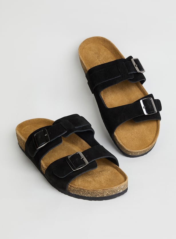 CODE Open-Toe Double Buckle Sandals