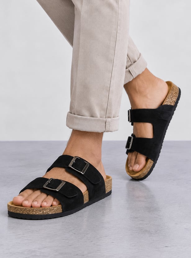 CODE Open-Toe Double Buckle Sandals
