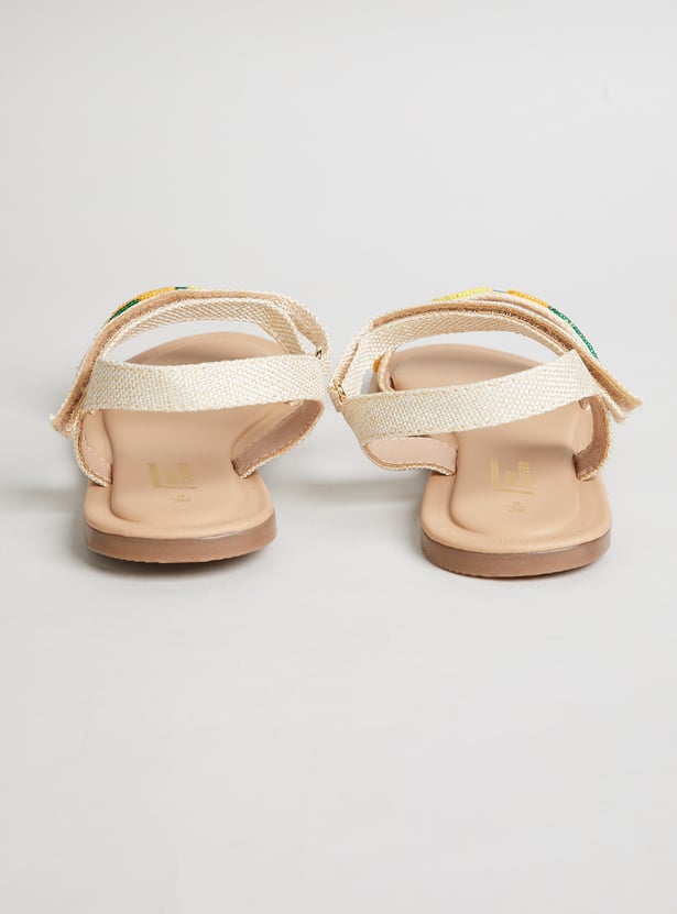 FAME FOREVER Girls Floral Print Sandals