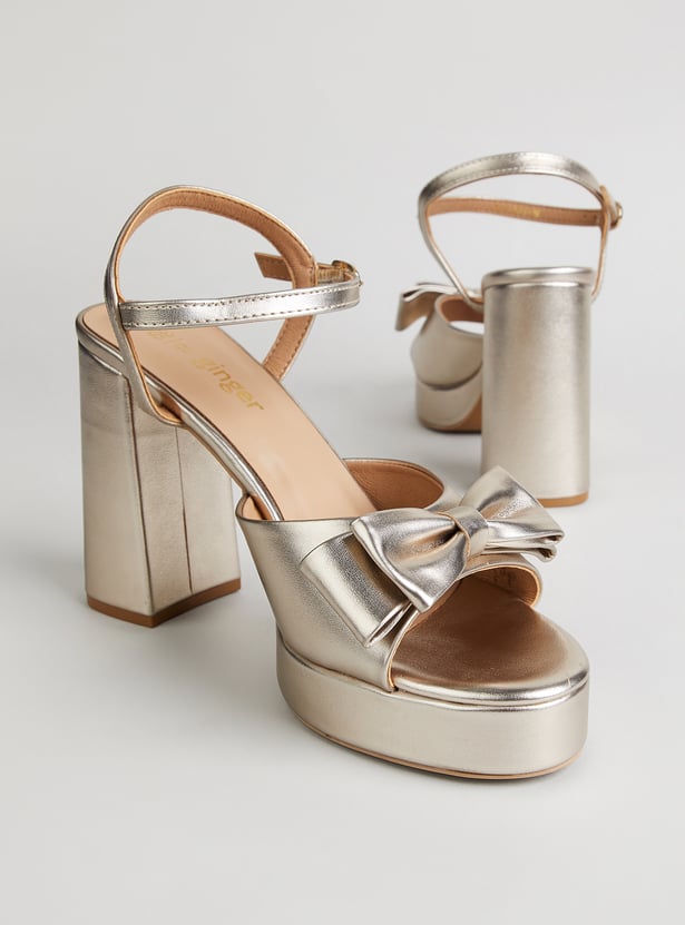 GINGER Solid Block Heels