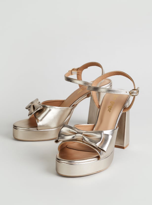 GINGER Solid Block Heels