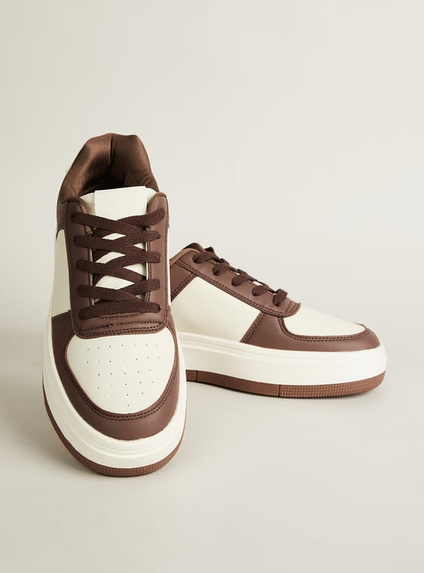 GINGER Colourblock Lace-Up Sneakers