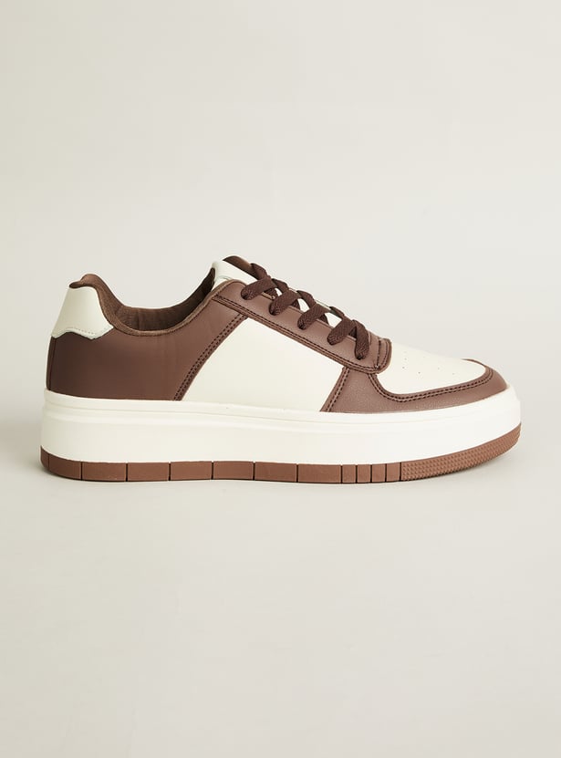 GINGER Colourblock Lace-Up Sneakers