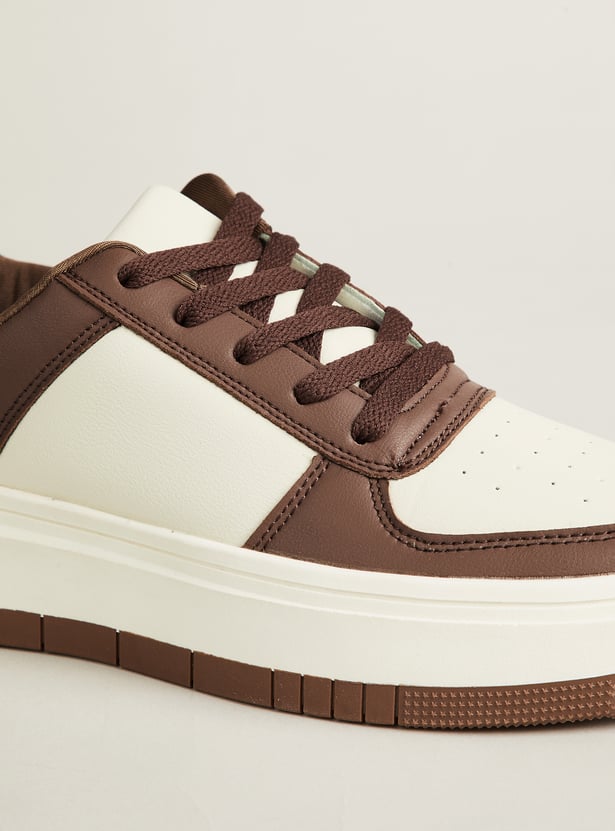 GINGER Colourblock Lace-Up Sneakers