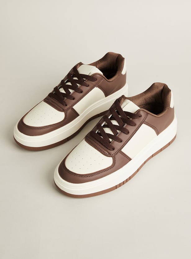 GINGER Colourblock Lace-Up Sneakers
