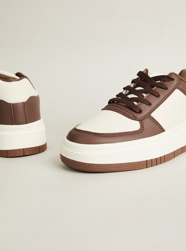 GINGER Colourblock Lace-Up Sneakers