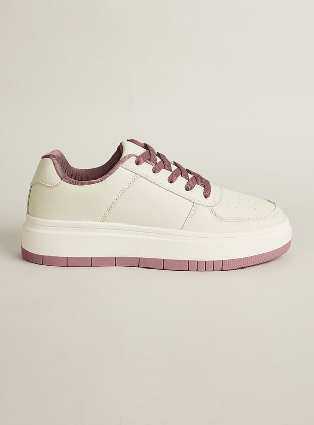 GINGER Colourblock Lace-Up Sneakers