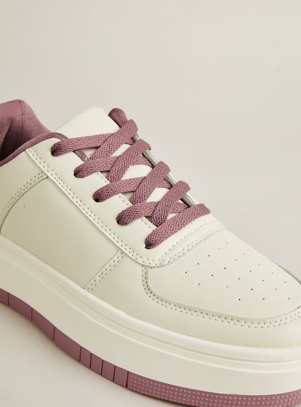 GINGER Colourblock Lace-Up Sneakers