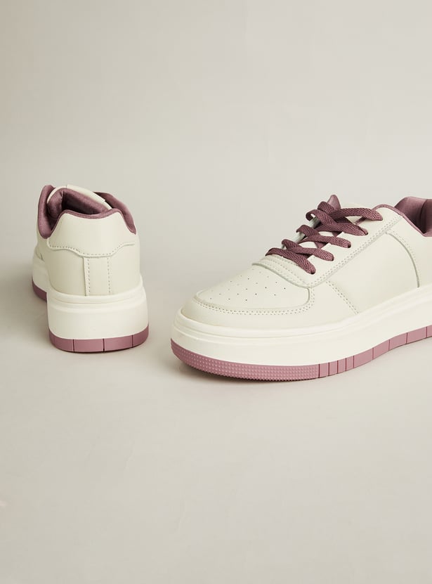 GINGER Colourblock Lace-Up Sneakers