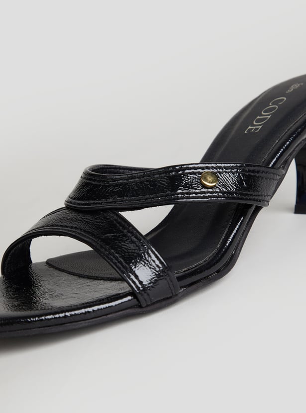 CODE Open Toe Kitten Heels