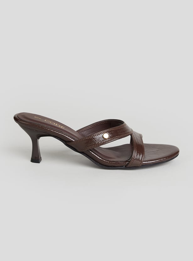 CODE Open Toe Kitten Heels