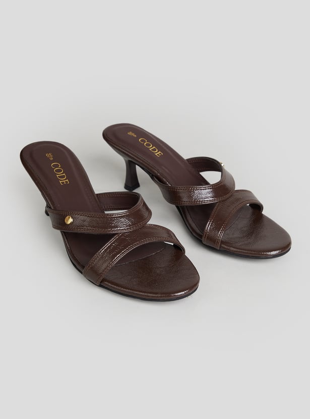 CODE Open Toe Kitten Heels