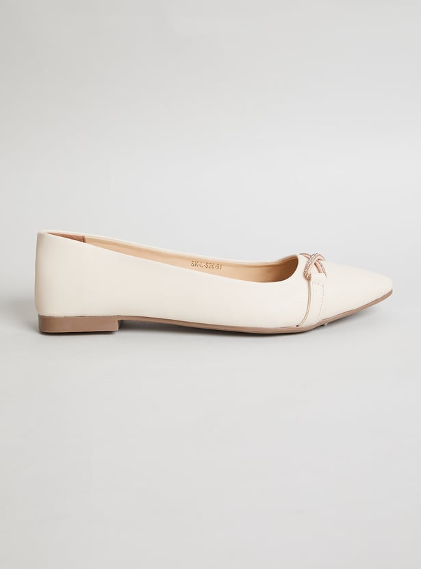 GINGER Embellished Pointed Ballerinas