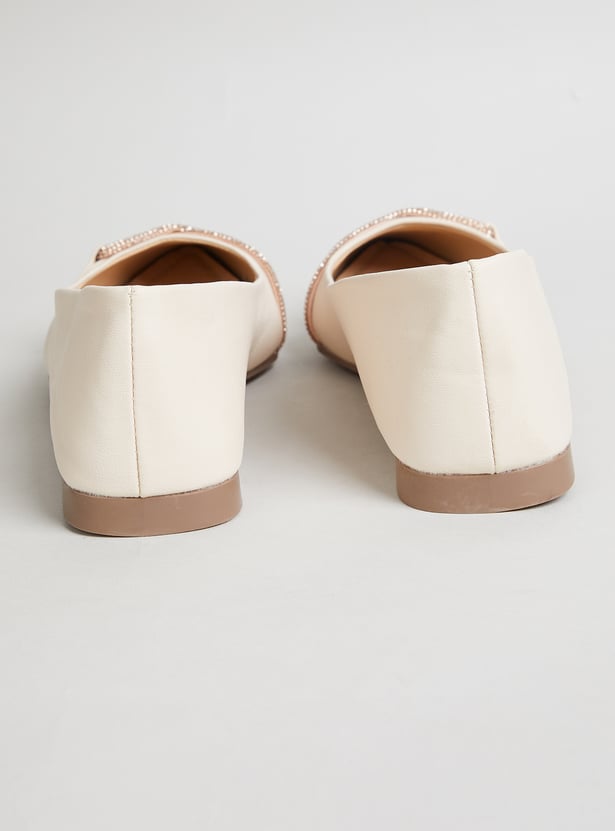 GINGER Embellished Pointed Ballerinas