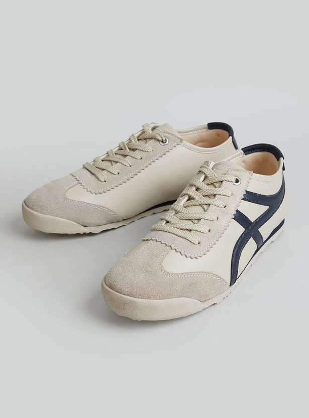 GINGER Contrast Striped Lace-Up Sneakers