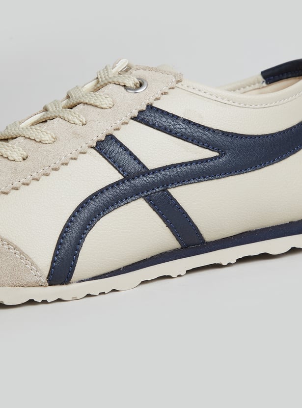 GINGER Contrast Striped Lace-Up Sneakers