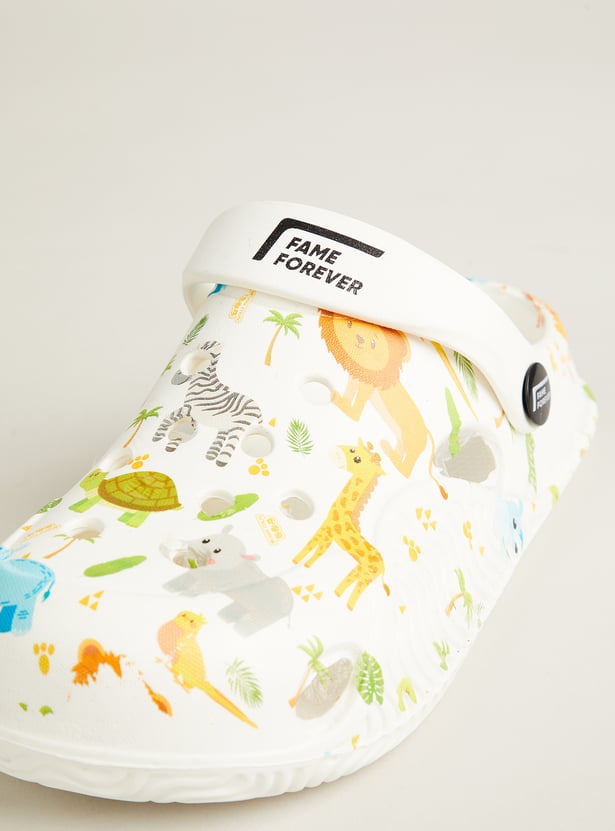 FAME FOREVER Boys Jungle Animal Clogs
