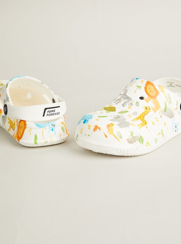 FAME FOREVER Boys Jungle Animal Clogs