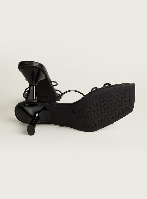 GINGER Embellished Spool Heels