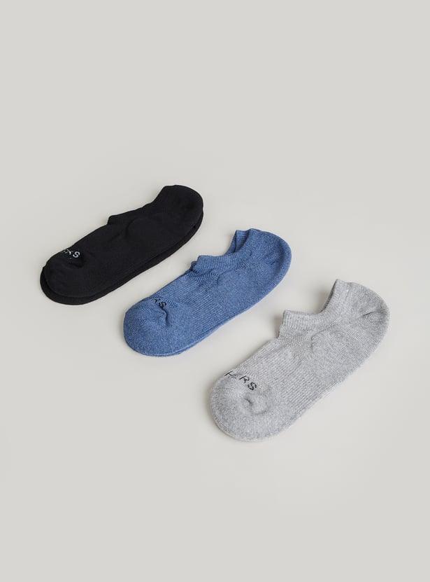 SKECHERS Solid No Show Socks - Pack 3
