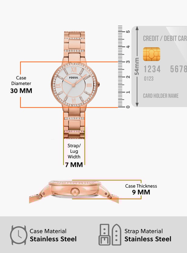 FOSSIL Virginia Embellished Watch - ES3284I