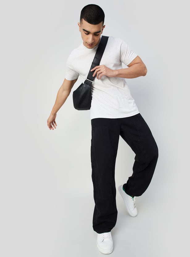 BOSSINI Men Solid Regular Fit T-shirt