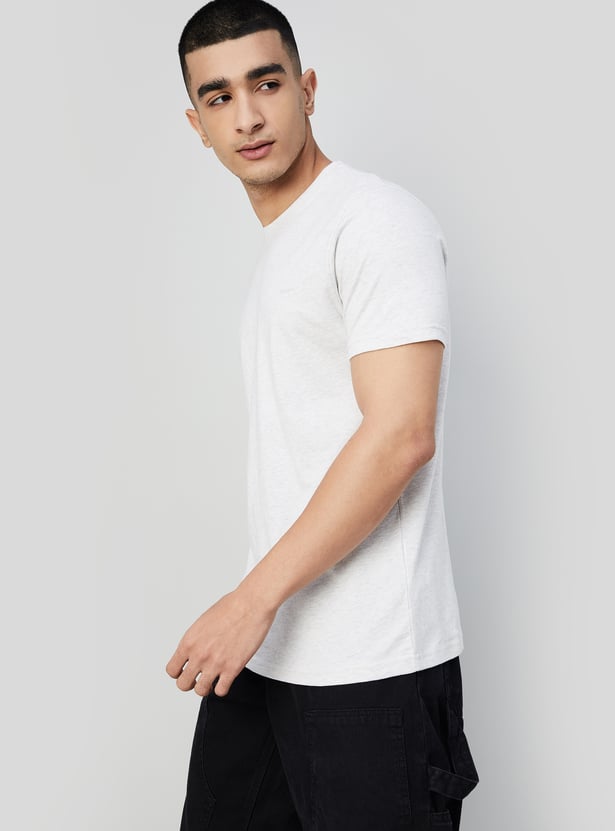 BOSSINI Men Solid Regular Fit T-shirt