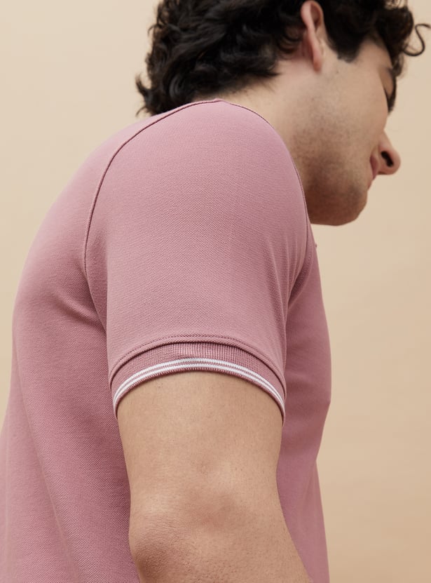 BOSSINI Solid Polo T-shirt