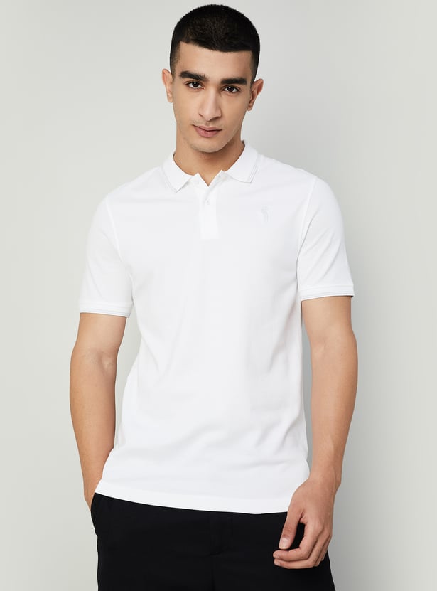 BOSSINI Solid Polo T-shirt