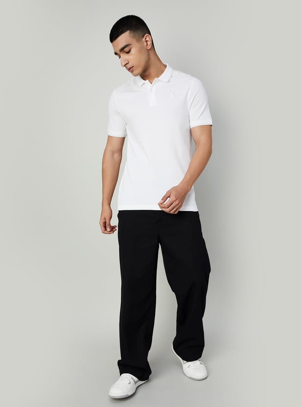BOSSINI Solid Polo T-shirt