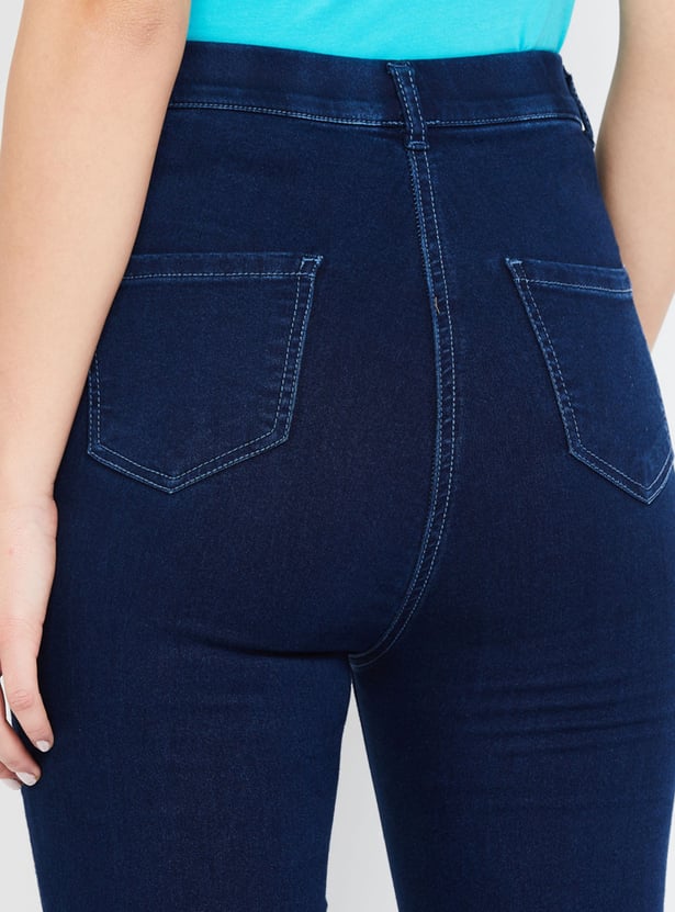 GINGER Solid Skinny Fit Jeggings