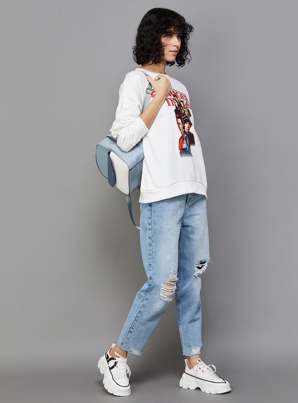 GINGER Women Distressed Tapered Fit Jeans
