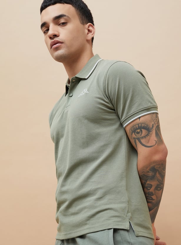 KAPPA Solid Sports Polo T-shirt