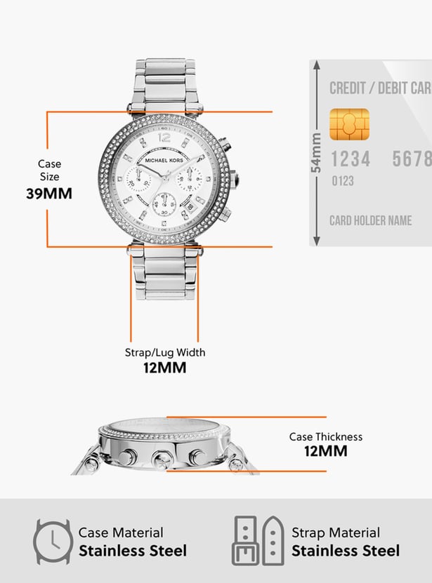 MICHAEL KORS Embellished Chronograph Watch - MK5353IT