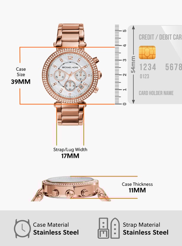 MICHAEL KORS Embellished Chronograph Watch - MK5491IT
