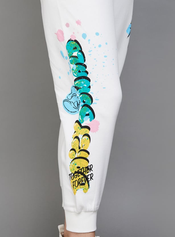GINGER Women Daisy Duck Printed Joggers
