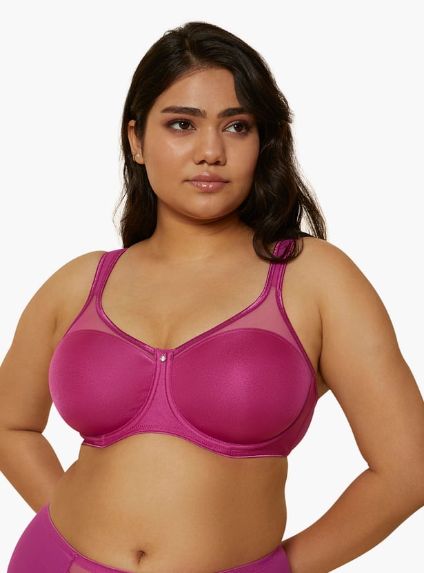 TRIUMPH Sheer Panelled Non-Padded Wired Minimizer Bra