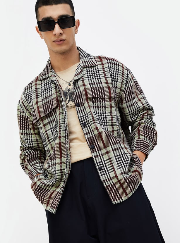 Buy FORCA Nxt Men Checked Casual Jacket from Forca at just 