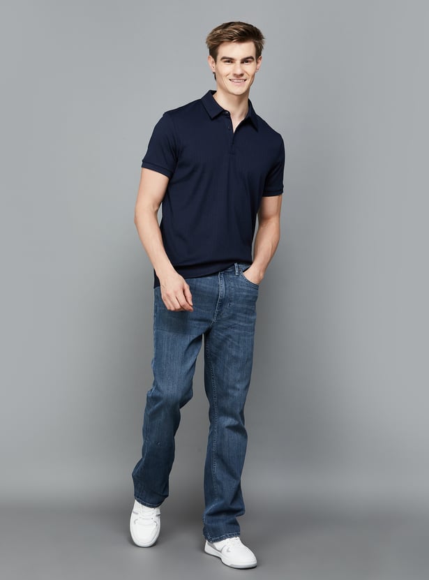 Buy POLO Men Stonewashed Bootcut Jeans from POLO