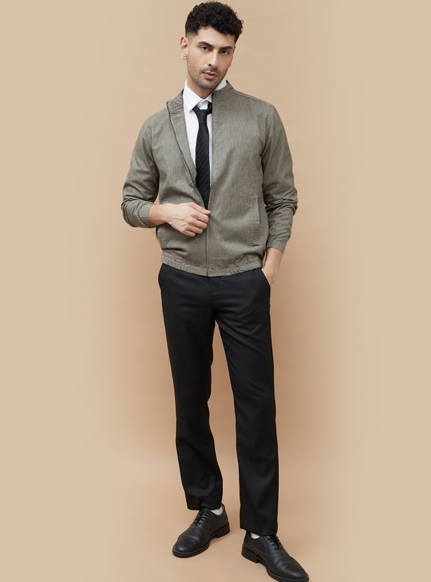 CODE Solid Casual Jacket