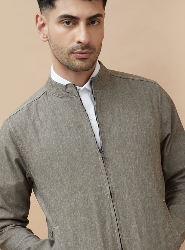 CODE Solid Casual Jacket