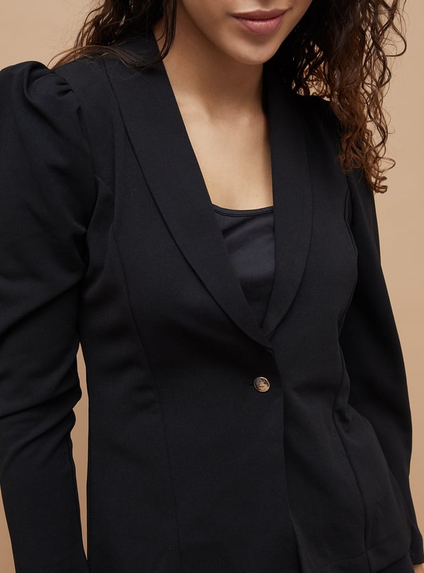 Buy CODE Women Solid Single-Breasted Formal Blazer from CODE at just ...